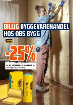 Obs Bygg 25% PÅ ALL LAGERFØRT GLAVA PROFF 34 tilbud