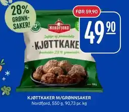 Rema 1000 KJØTTKAKER M/GRØNNSAKER, NOK 49.9 tilbud