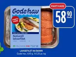 Rema 1000 LAKSEFILET M/SKINN, NOK 58.9 tilbud