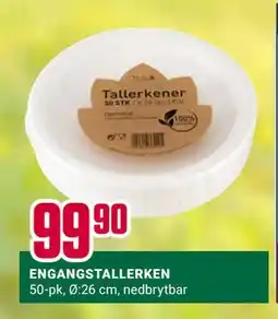 Europris ENGANGSTALLERKEN, NOK 99.9 tilbud