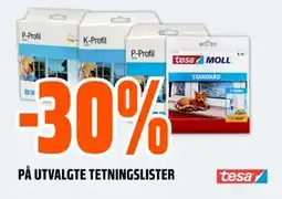 Obs Bygg PÅ UTVALGTE TETNINGSLISTER tilbud