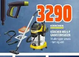Obs Bygg KÄRCHER WD 6 P GROVSTØVSUGER, NOK 3290 tilbud