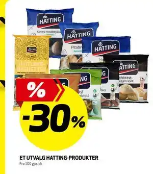 Bunnpris Et utvalg Hatting-produkter tilbud