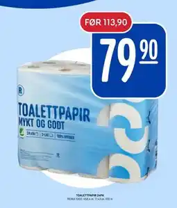 Rema 1000 TOALETTPAPIR 24PK, NOK 79.9 tilbud
