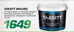 Coop Byggmix TAKSITT MALING, NOK 1649 tilbud