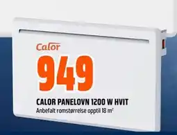 Obs Bygg CALOR PANELOVN 1200 W HVIT, NOK 949 tilbud