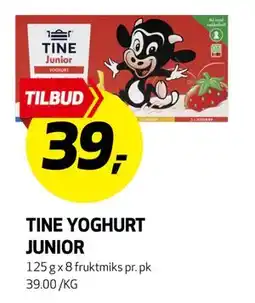 Bunnpris TINE YOGHURT JUNIOR, NOK 39 tilbud