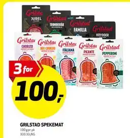 Bunnpris GRILSTAD SPEKEMAT, NOK 100 tilbud
