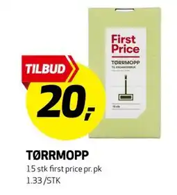 Bunnpris TØRRMOPP, NOK 20 tilbud