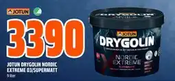 Obs Bygg JOTUN DRYGOLIN NORDIC EXTREME 03/SUPERMATT, NOK 3390 tilbud