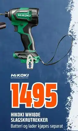 Obs Bygg HIKOKI WH18DE SLAG, NOK 1495 tilbud