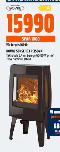 Obs Bygg DOVRE SENSE 103 PEISOVN, NOK 15990 tilbud