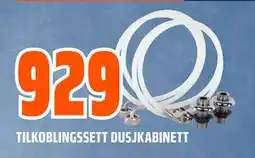 Obs Bygg TILKOBLINGSSETT DUSJKABINETT, NOK 929 tilbud