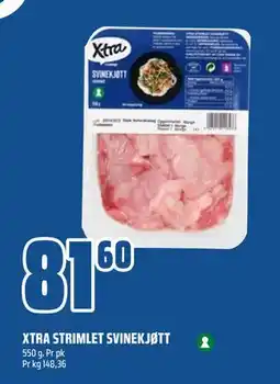 Coop Obs XTRA STRIMLET SVINEKJØTT, NOK 81.6 tilbud