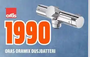 Obs Bygg ORAS ORAMIX DUSJBATTERI, NOK 1990 tilbud
