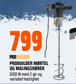 Obs Bygg PROBUILDER MØRTEL OG MALINGSRØRER, NOK 799 tilbud