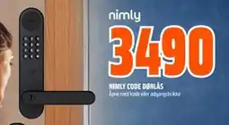 Obs Bygg NIMLY CODE DØRLÅS, NOK 3490 tilbud