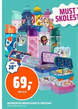 Coop Obs MATBOKSER OG DRIKKEFLASKER TIL SKOLESTART, NOK 69 tilbud