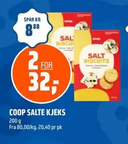 Coop Obs COOP SALTE KJEKS, NOK 32 tilbud