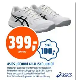 Coop Obs ASICS UPCOURT 6 HALLSKO JUNIOR, NOK 399 tilbud