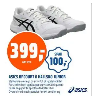 Coop Obs ASICS UPCOURT 6 HALLSKO JUNIOR, NOK 399 tilbud