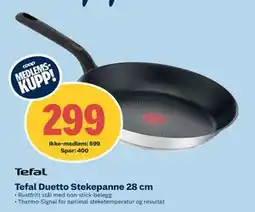 Coop Obs Tefal Duetto Stekepanne 28 cm, NOK 699, Medlemspris tilbud