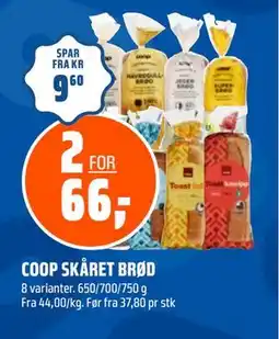 Coop Obs COOP SKÅRET BRØD, NOK 66 tilbud