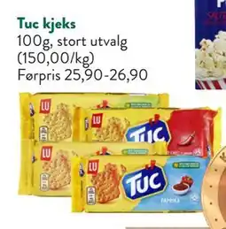 Jacobs Tuc kjeks, NOK 15 tilbud