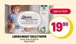 Coop Extra LIBERO MOIST TOILET PAPER, NOK 19.9 tilbud