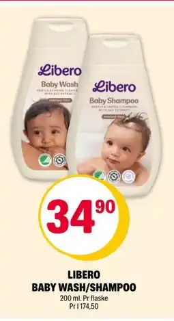 Coop Extra LIBERO BABY WASH/SHAMPOO, NOK 34.9 tilbud