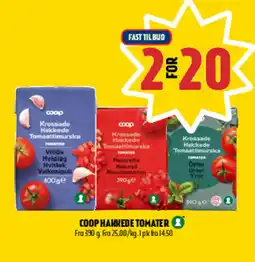 Coop Prix Coop Hakkede tomater tilbud
