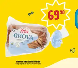 Coop Prix Fria Glutenfritt grovbrød tilbud
