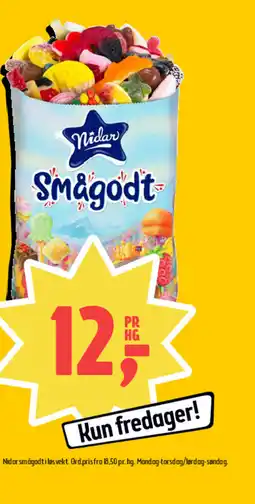 Coop Prix Nidar smågodt i løsvekt tilbud