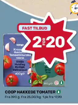Matkroken Coop hakkede tomater tilbud