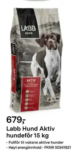 Felleskjøpet Labb Hund Aktiv hundefôr 15 kg, NOK 679 tilbud