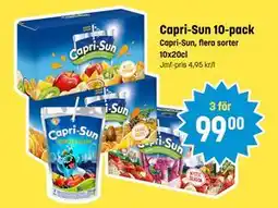 Eurocash Capri-Sun 10-pack, SEK 99 tilbud