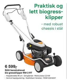 Felleskjøpet Stihl bensindrevet bio gressklipper RM 2 RT, NOK 6599 tilbud