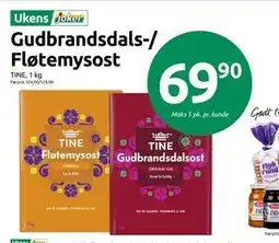 Joker Gudbrandsdals-/ Fløtemysost, NOK 69.9 tilbud