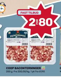 Matkroken COOP BACONTERNINGER, NOK 80 tilbud