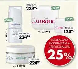 Sparkjøp HÆLBALSAM LEGGBALSAM & UTROLIGSALVEN tilbud