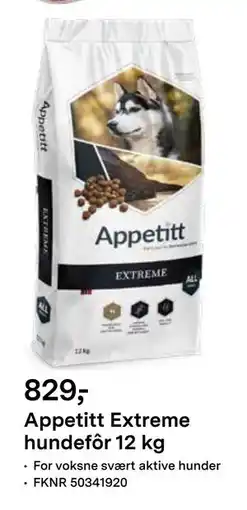 Felleskjøpet Appetitt Extreme hundefôr 12 kg, NOK 829 tilbud