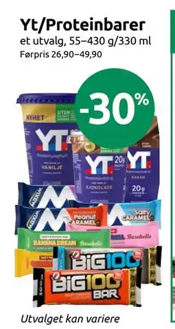 Joker Yt/Proteinbarer tilbud