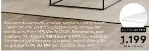 Skeidar Sacramento overmadrass, NOK 1199 tilbud