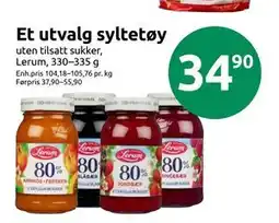 Joker Et utvalg syltetøy, NOK 34.9 tilbud