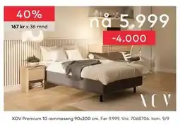 Skeidar XOV Premium 10 rammeseng, NOK 5999 tilbud