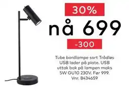 Skeidar Tube bordlampe, NOK 699 tilbud