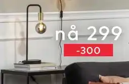 Skeidar Zeb bordlampe, NOK 299 tilbud