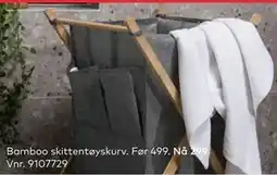 Skeidar Bamboo skittentøyskurv, NOK 299 tilbud