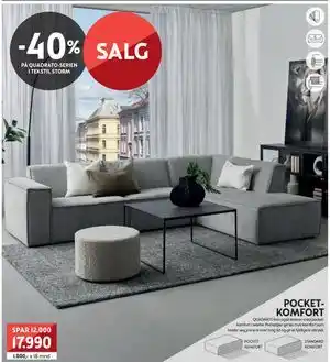 Bohus 40% PÅ QUADRATO-SERIEN I TEKSTIL STORM tilbud