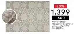 Skeidar Flowering teppe, NOK 1399 tilbud